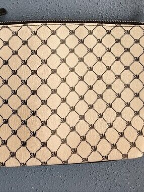 Steve Madden Crossbody Purse, cream and black print
